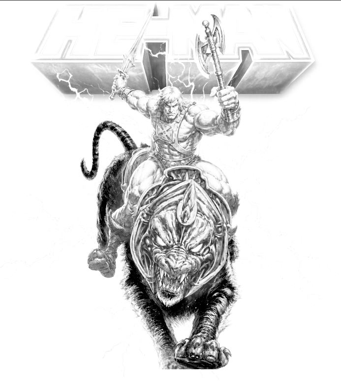 HE-MAN — PROCESS BLACK separation